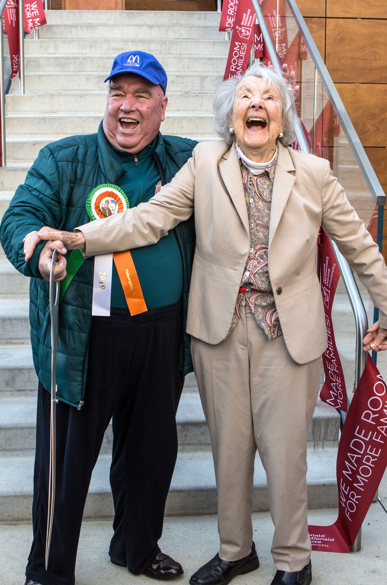 Jimmy Murray and Dr. Audrey Evans at the Grand Opening of the new Chestnut Street Tower