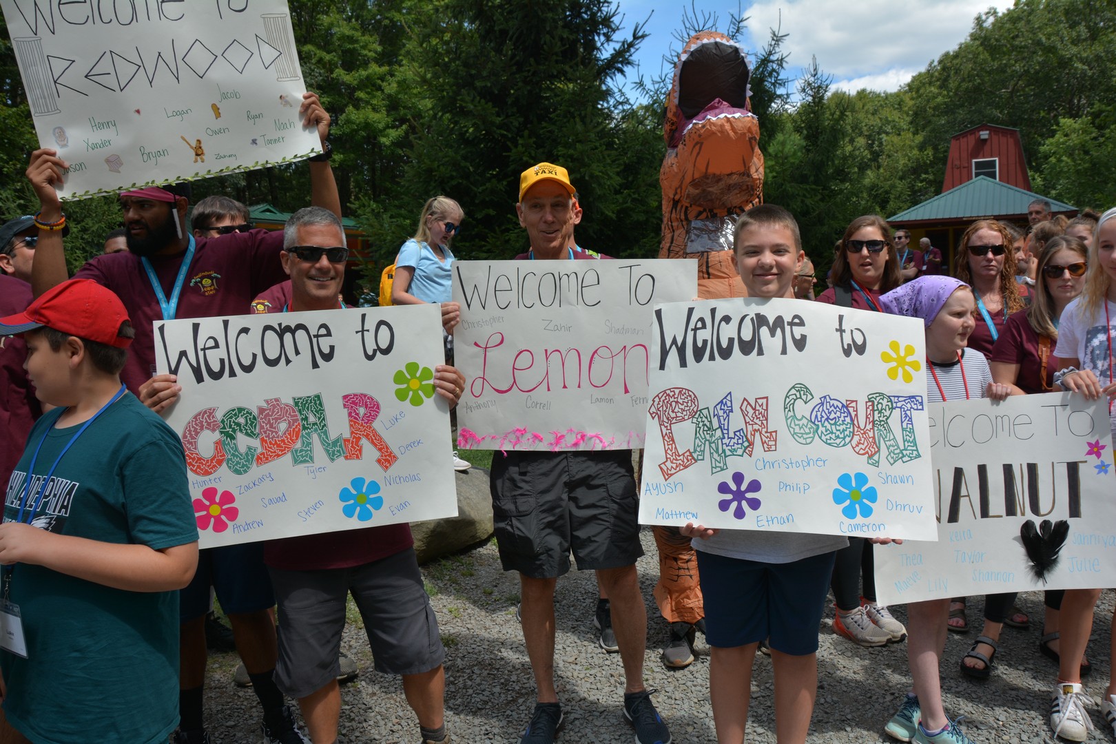 DSC_3982 Counselors welcoming campers to RMC
