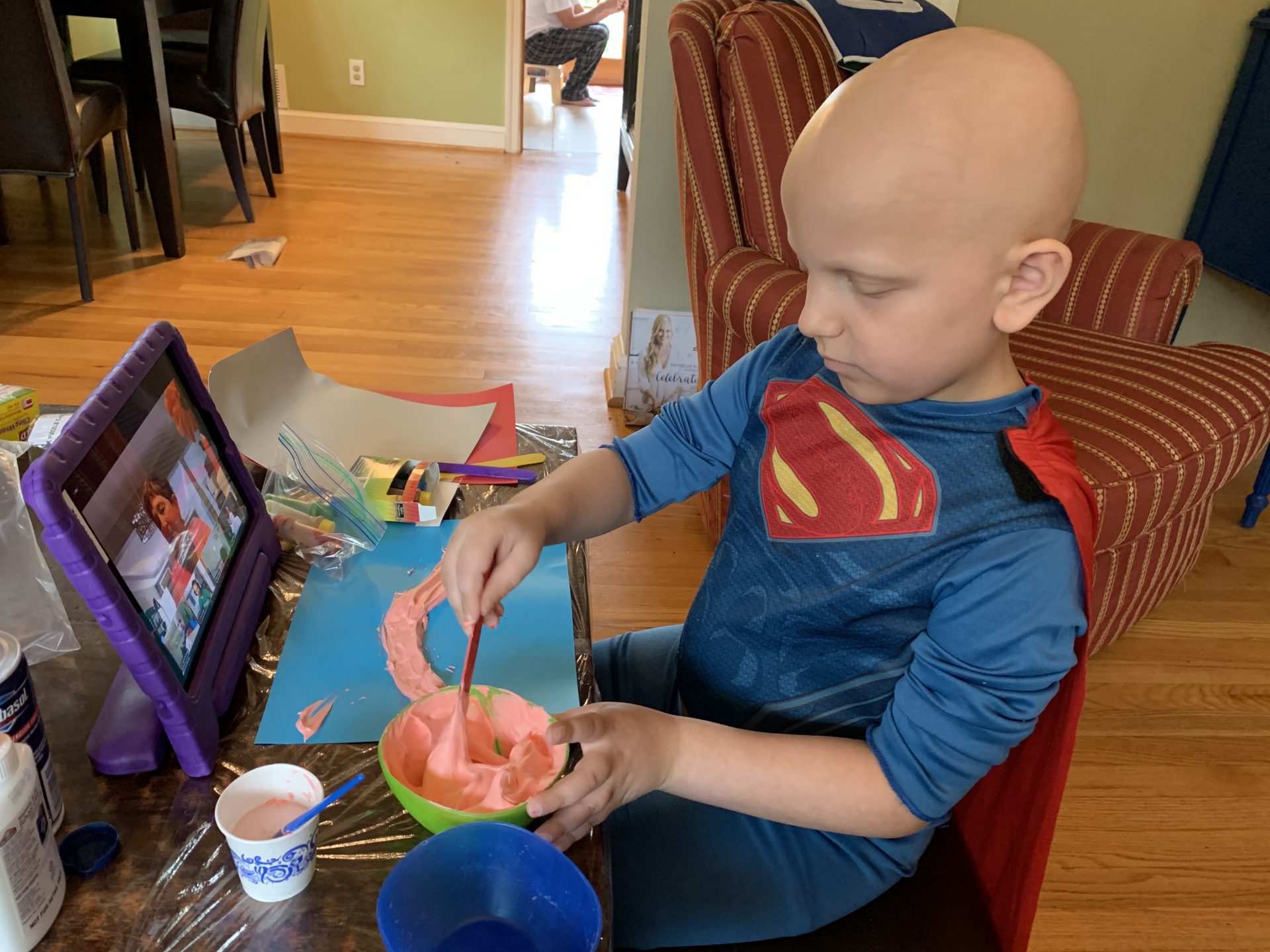 4435BFC1-B7A1-4C7C-B201-525652F8C205 Camper learning how to do crafts during virtual RMC