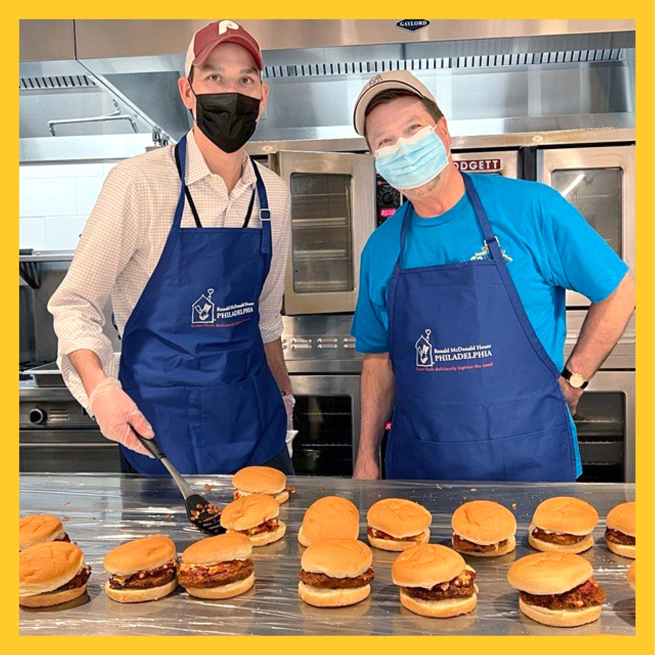 cooking burgers for families