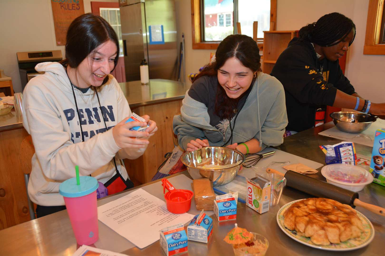 Young Adults Leadership Program1 two girls cooking
