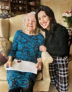 Dr. Audrey Evans pictured with Julia Fisher Farbman